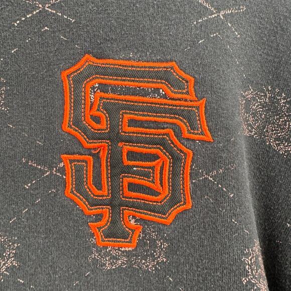 Stitches MLB San Francisco Giants Full Zip Hoodie Adult 2XL Black Embroidered - Picture 3 of 12